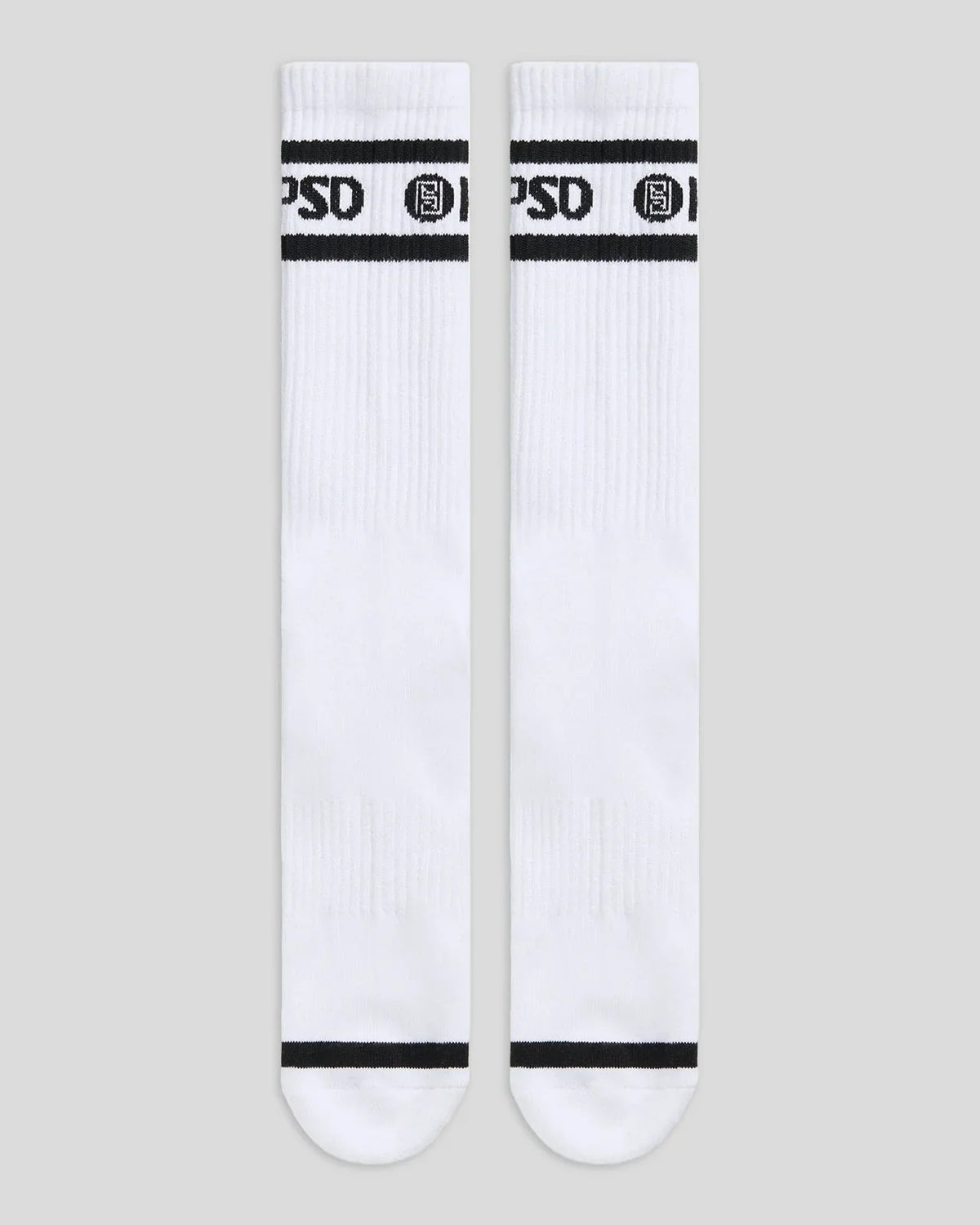 3 Pack - Logo Stripe Crew - White
