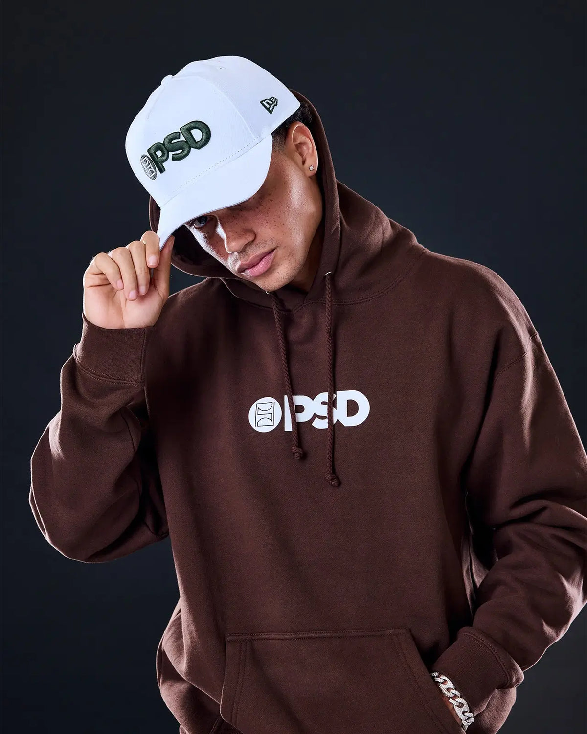 New Era x PSD Logo Hat White/Green