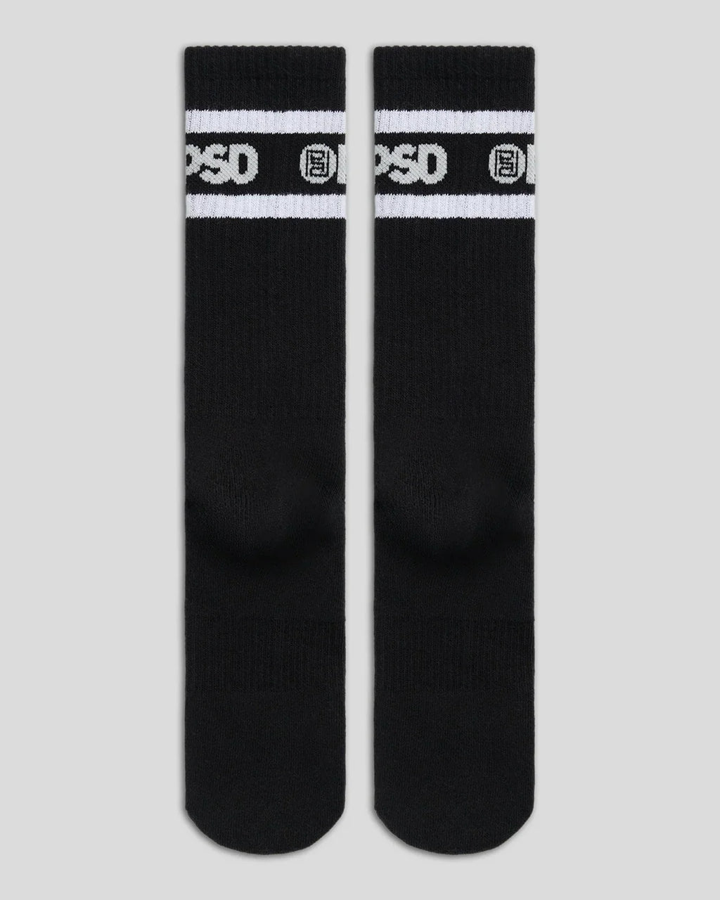 3 Pack - Logo Stripe Crew - Black